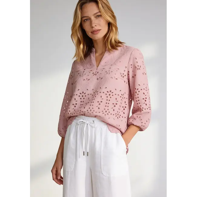 BLOUSE  BRODERIE 61042050 NEW ROSE