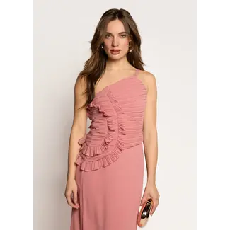 FREEBIRD JURK MAXI FESTIVE DEMNA  DUSTY ROSE