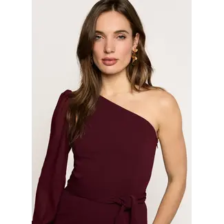 FREEBIRD JUMPSUIT JOSSY BURGUNDY