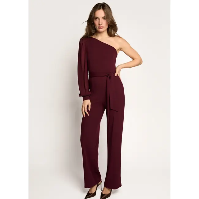FREEBIRD JUMPSUIT JOSSY BURGUNDY