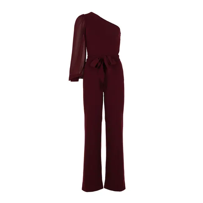 FREEBIRD JUMPSUIT JOSSY BURGUNDY