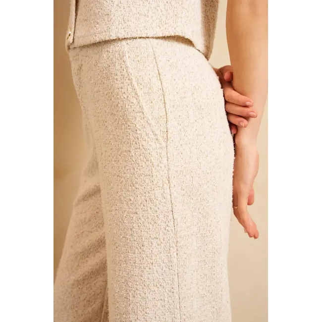 LOFTY MANNER PANTALON LAURA BEIGE GOUD