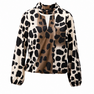 K-DESIGN BLOUSE RONDE HALS DIERPRINT D119 P147