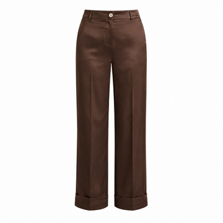 BROEK ALGER SATIN CHOCO