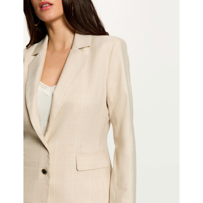 BLAZER VDRIM BEIGE CHECKED