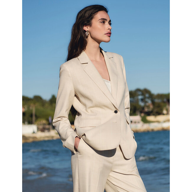BLAZER VDRIM BEIGE CHECKED