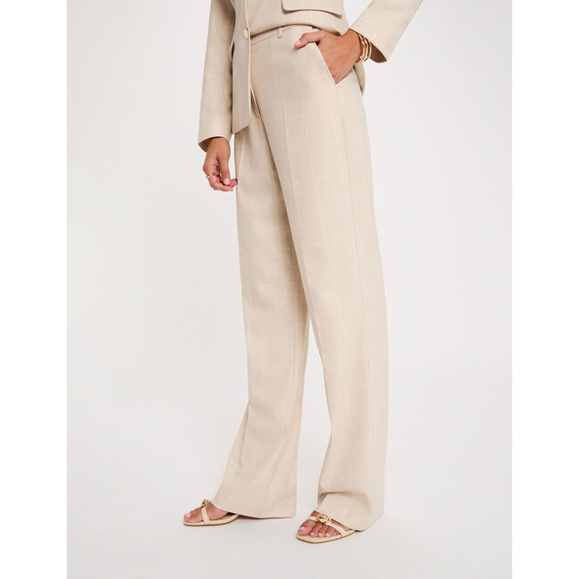 PANTALON PDRIM BEIGE CHECKED