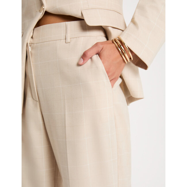 PANTALON PDRIM BEIGE CHECKED