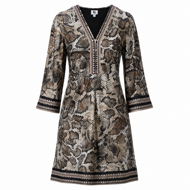 K-DESIGN JURK KORT MET SLANGPRINT D602 P176