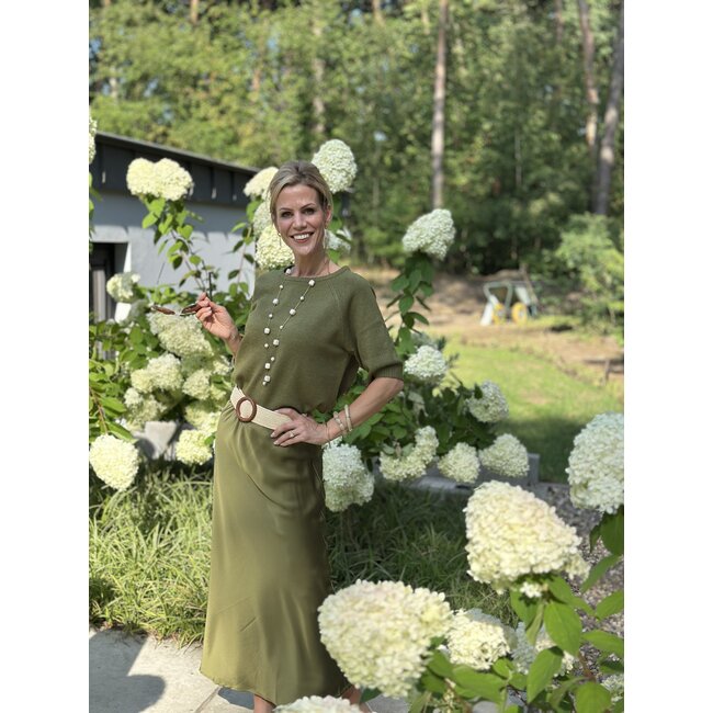 TOP COTTON KNIT FEODARA AVOCADO