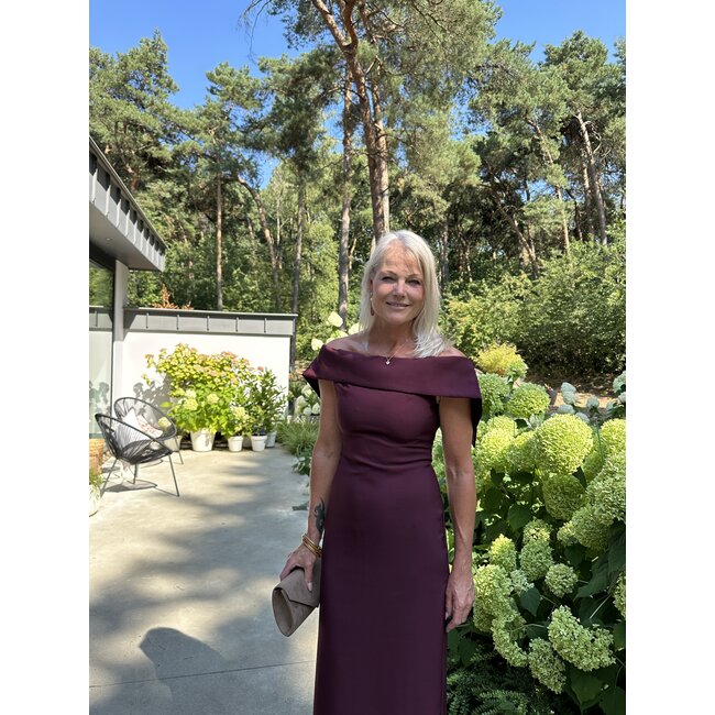 FREEBIRD JURK MAXI BURGUNDY DASHA