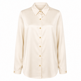 BLOUSE LEONIA SATIN GESSO/CREME