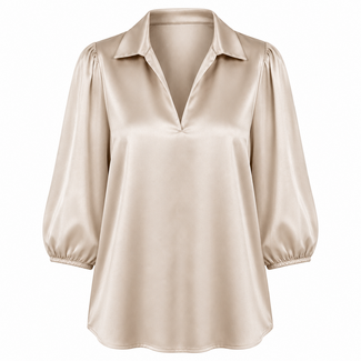 BLOUSE  ALMA LIGHT TAUPE   SATIN