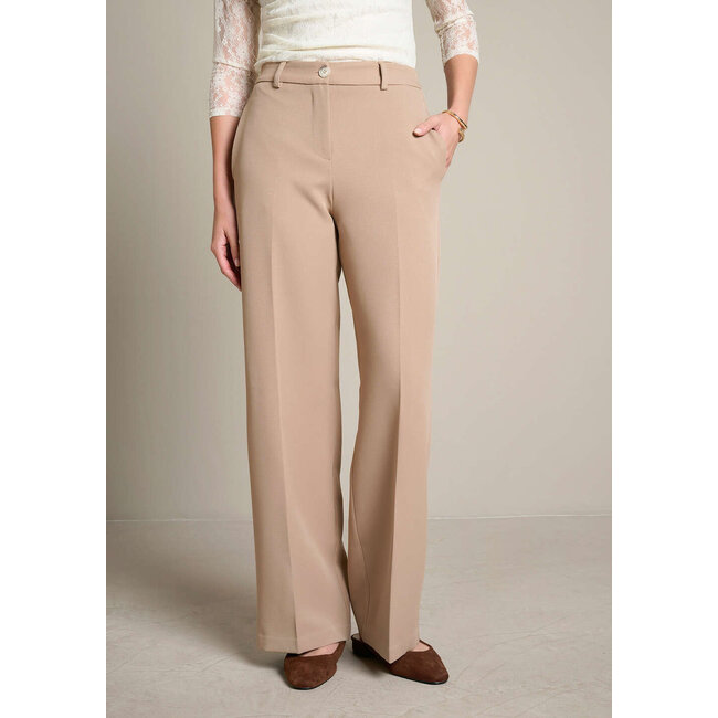 BROEK TWILLWID TAUPE