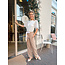 BROEK TWILLWID TAUPE