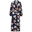 K-DESIGN JURK*pre order*  D300 NAVY DOT RUCHE