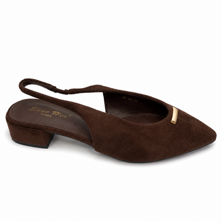SCHOEN  SLINGBACK PLAT YK-06 BROWN