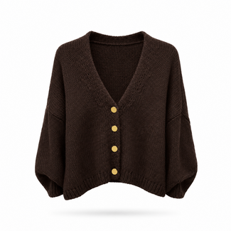 VEST SOFINE CHOCO/GOLD ONE SIZE