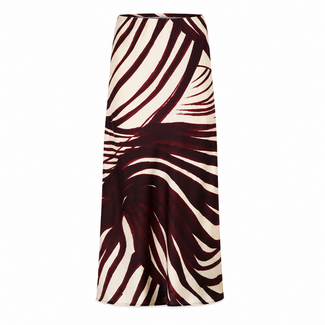 ROK JOMEL SATIN  PRINT BORDEAUX