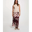 ROK JOMEL SATIN  PRINT BORDEAUX