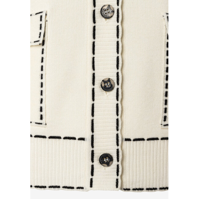 VESTJE  STITCH 61021253 OFFWHITE