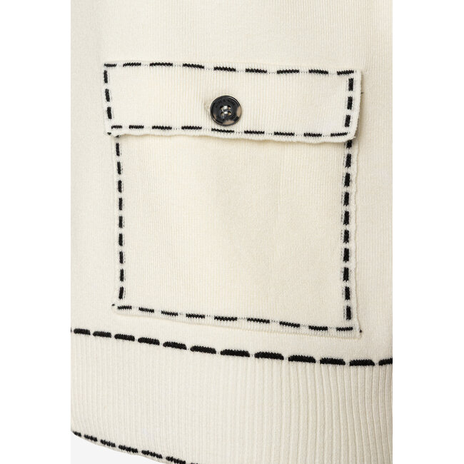 VESTJE  STITCH 61021253 OFFWHITE