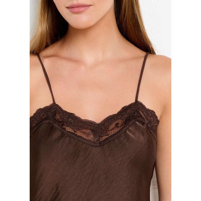 TOP CLEMENCE CHOCO LACE