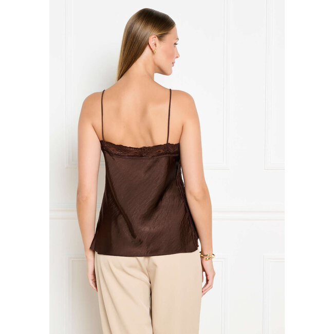 TOP CLEMENCE CHOCO LACE