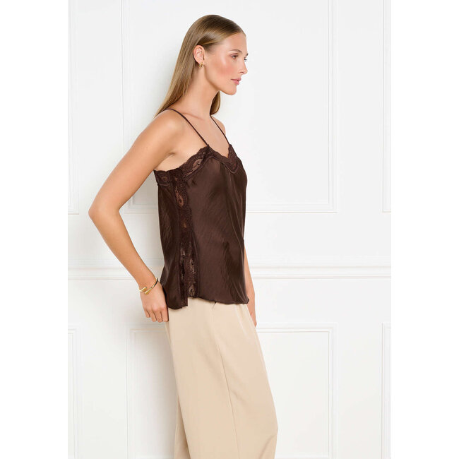 TOP CLEMENCE CHOCO LACE