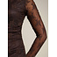 JURK MESHLACE STRETCH CHOCO