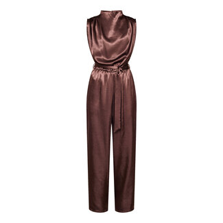 JUMPSUIT SATIN GUTO-JU5 BROWN