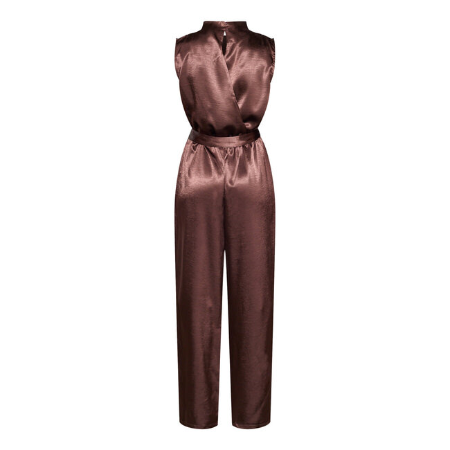 JUMPSUIT SATIN GUTO-JU5 BROWN