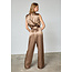 JUMPSUIT SATIN GUTO-JU5 EARTH