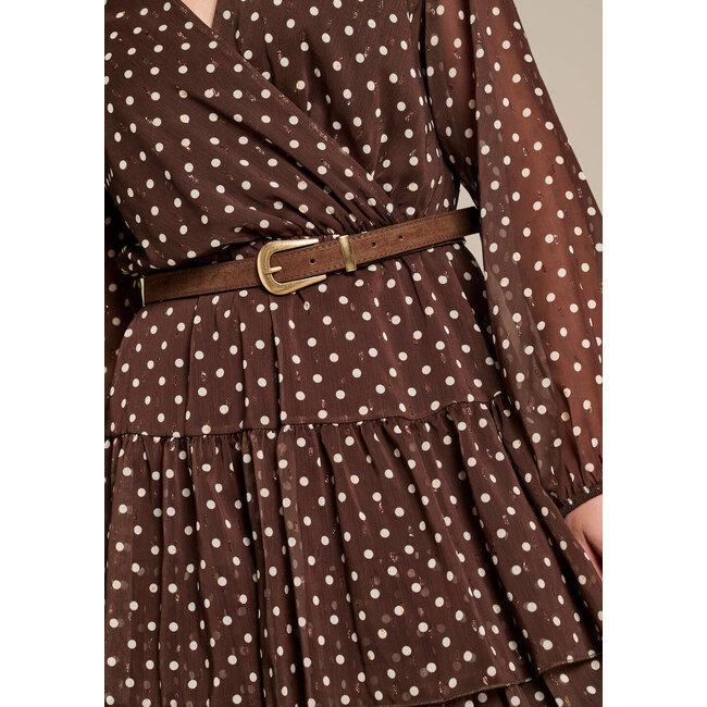 JURK CHIFFON YANIDOT CHOCO