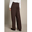 BROEK TWILLWID DARK BROWN