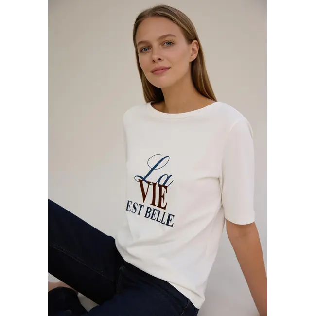 SHIRT LA VIE BELLE 61080051 OFF WHITE