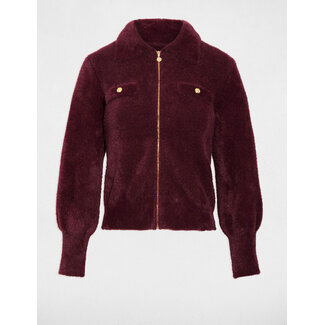 VEST 2FLUFFY MDOMI PLUM
