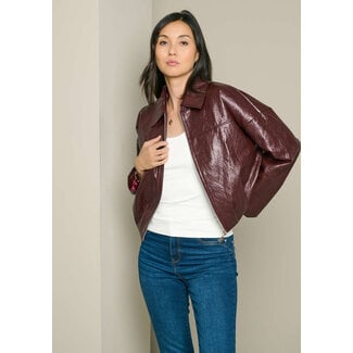 LEERLOOK JACK BOMBU BORDEAUX