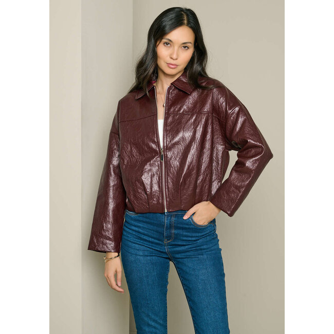 LEERLOOK JACK BOMBU BORDEAUX