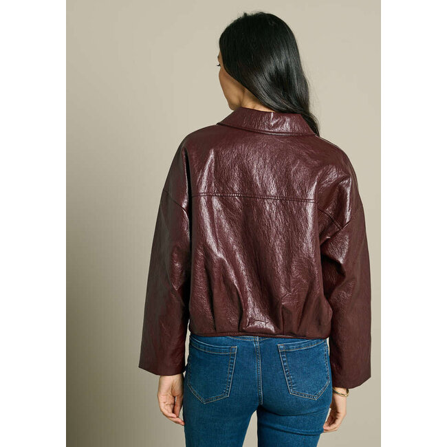 LEERLOOK JACK BOMBU BORDEAUX