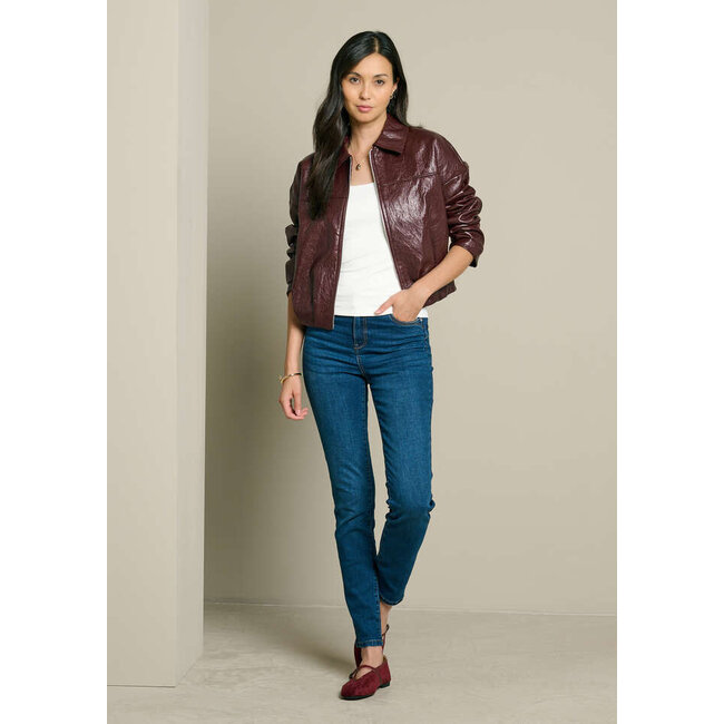 LEERLOOK JACK BOMBU BORDEAUX