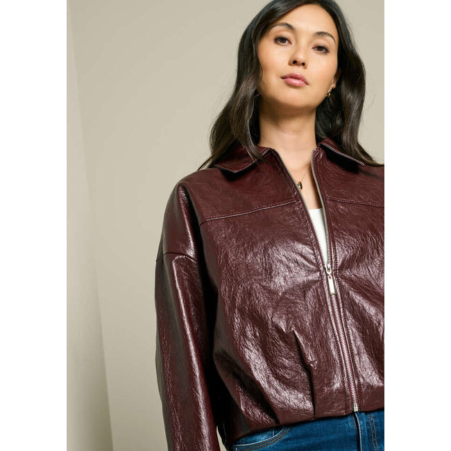 LEERLOOK JACK BOMBU BORDEAUX