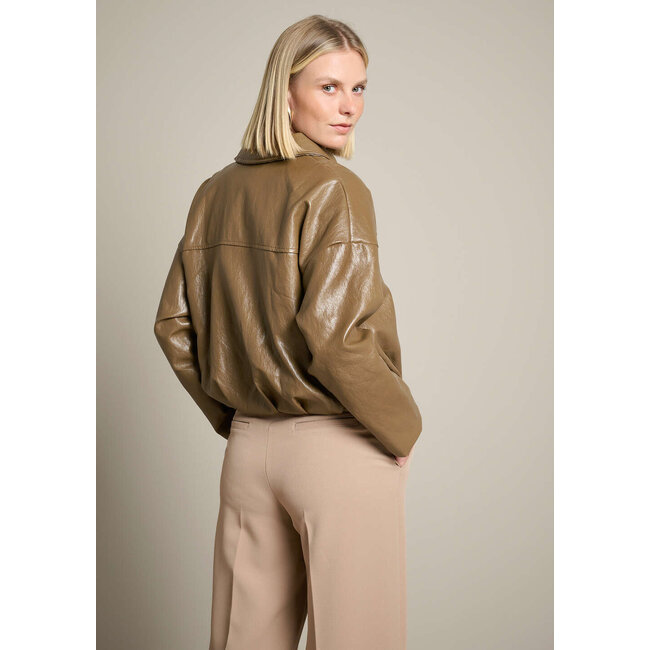 LEERLOOK JACK BOMBU TAUPE