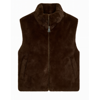 BODYWARMER FALL-FUR CHOCOTOFF