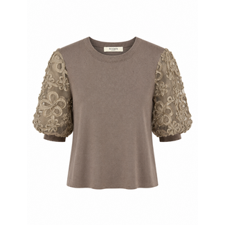 TOP FLOWERLACE TAUPE CH9582