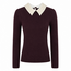 TRUI PEARLS RIBBEL KNIT IAT83262 DEEP BORDEAUX