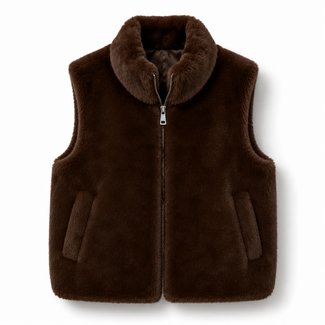 BODYWARMER FALL-FUR CHOCOTOFF