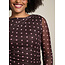TOP STRETCH MESHDOTS CHOCO PINK