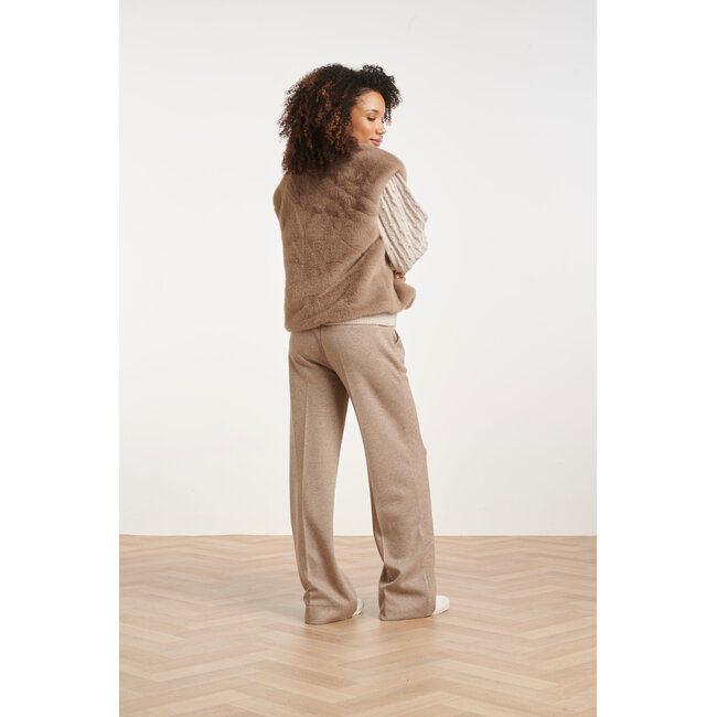 SMASHED LEMON GILET FURRY 26511 TAUPE