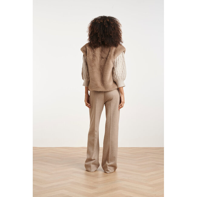 SMASHED LEMON GILET FURRY 26511 TAUPE